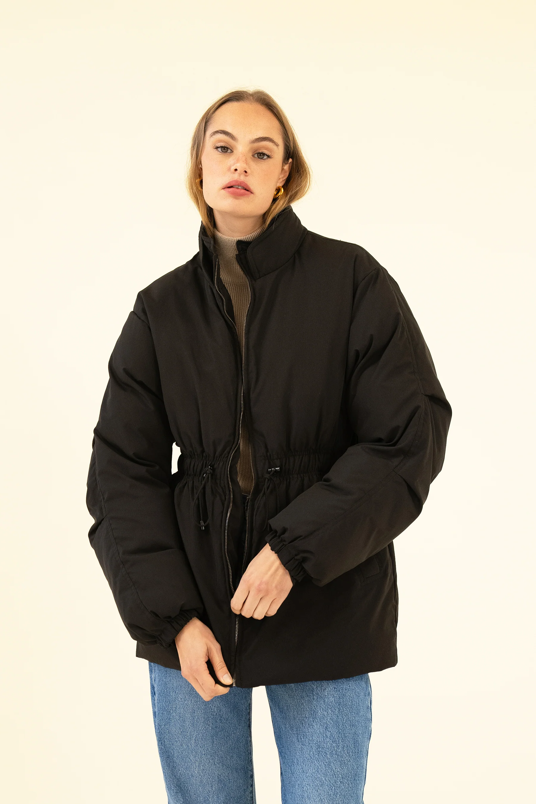 CADENCE PUFFER COAT - NOIR - Image 4