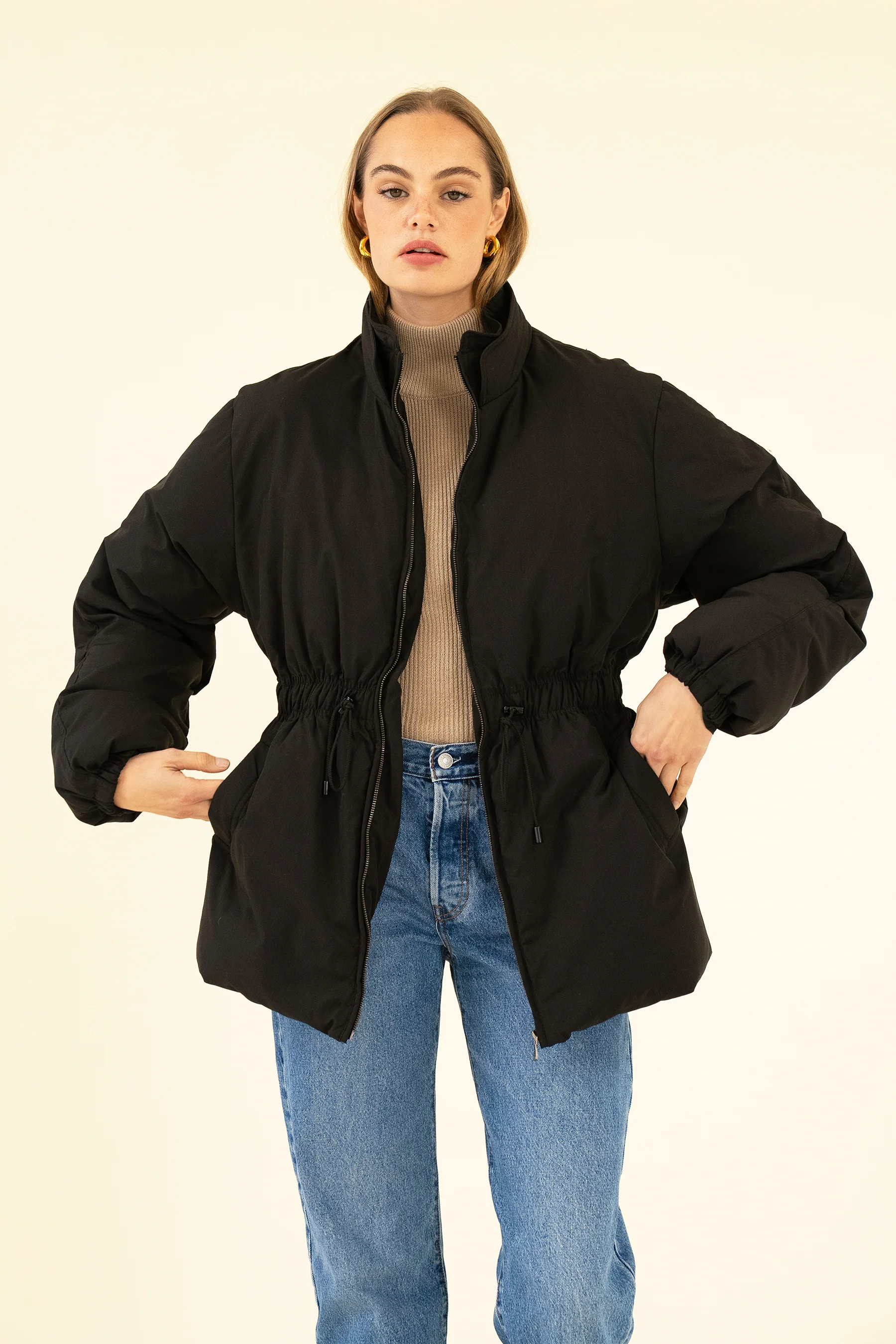 CADENCE PUFFER COAT - NOIR - Image 6