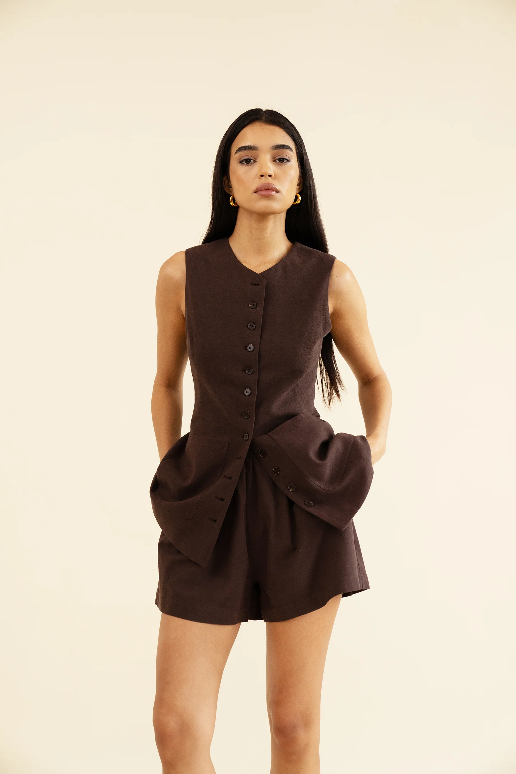 CAMILLA SHORT - BRUN - Image 5