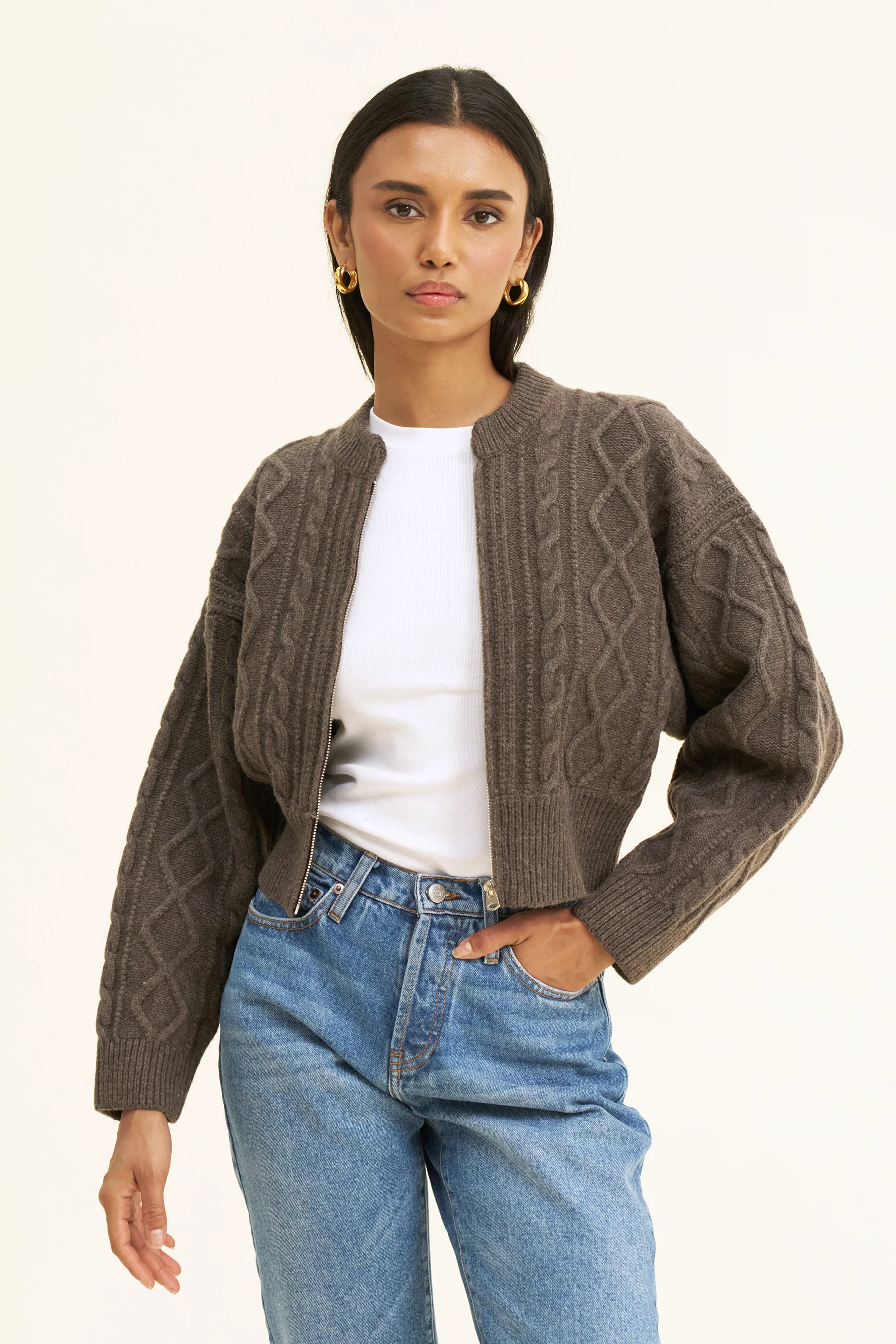 CLARA CARDIGAN - MOLE - Image 3