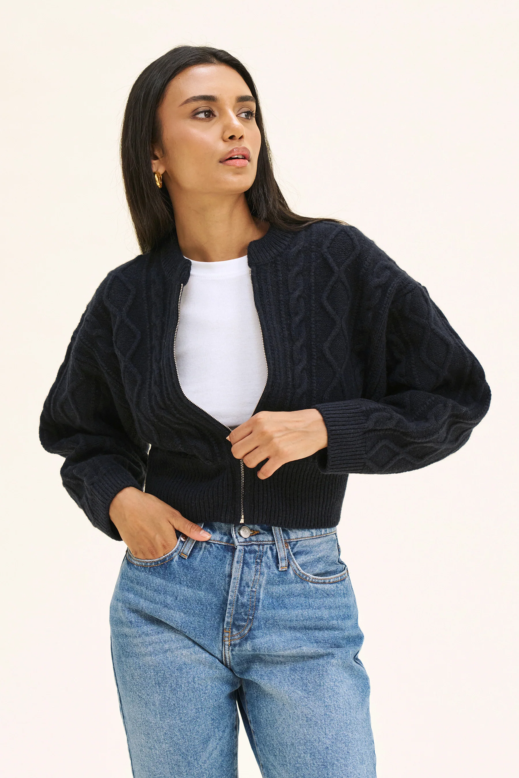 CLARA CARDIGAN - NAVY - Image 5