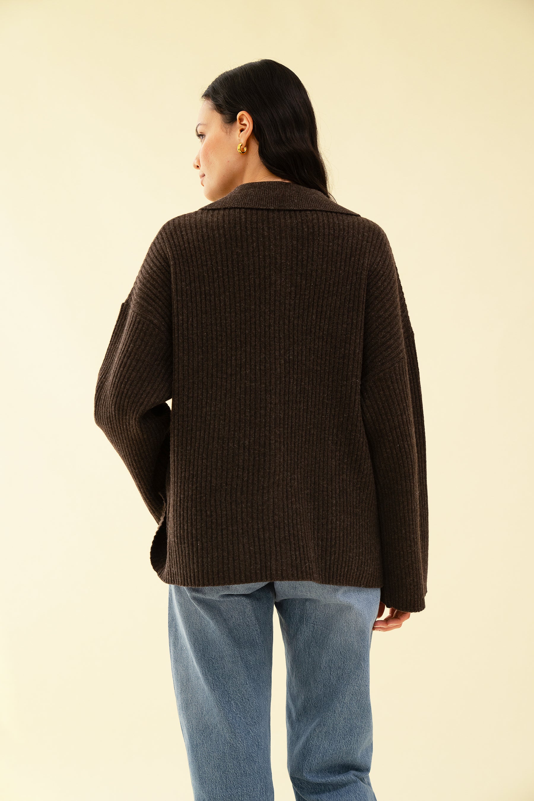 CLIO CARDIGAN - COFFEE - Image 6