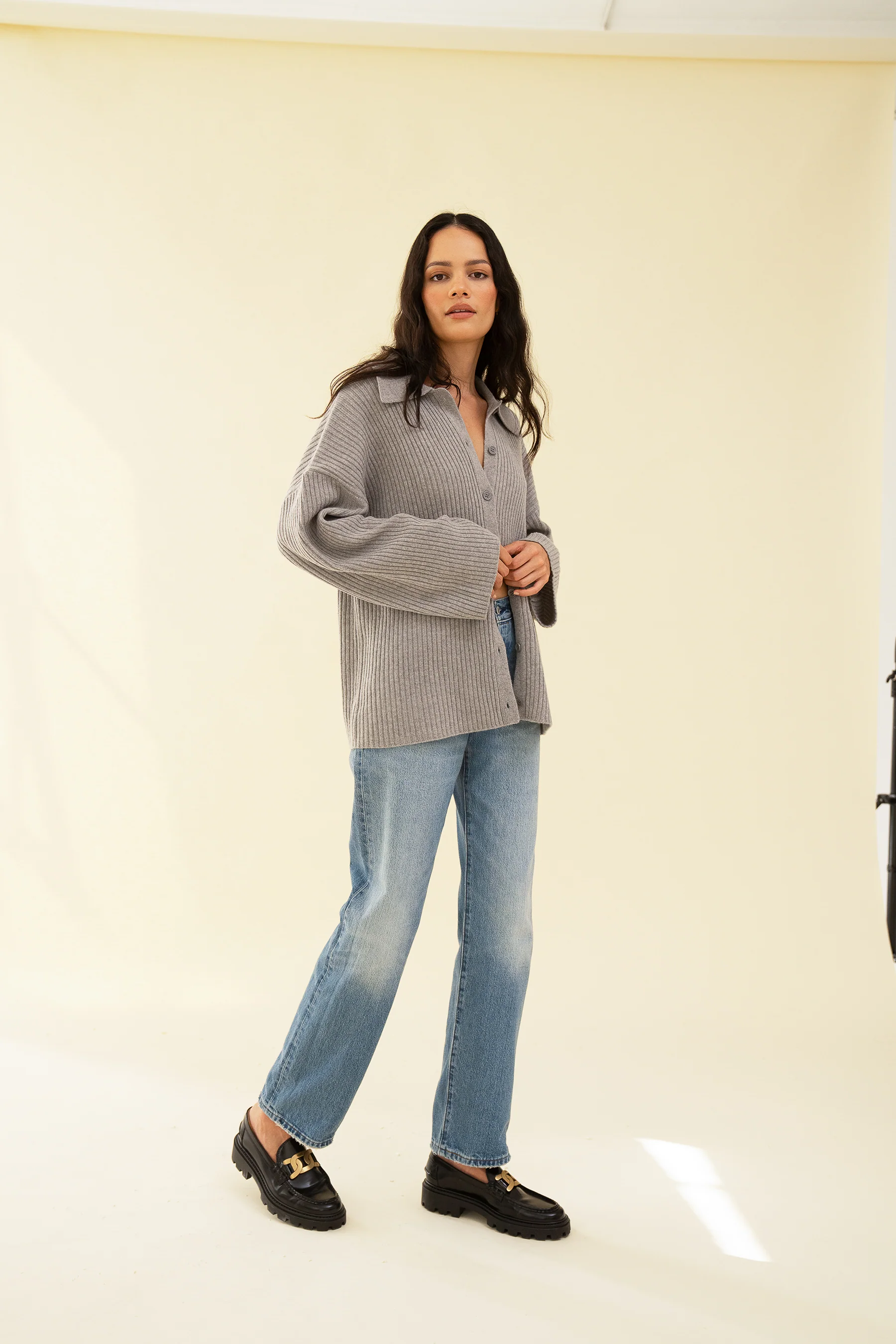 CLIO CARDIGAN - GREY - Image 3