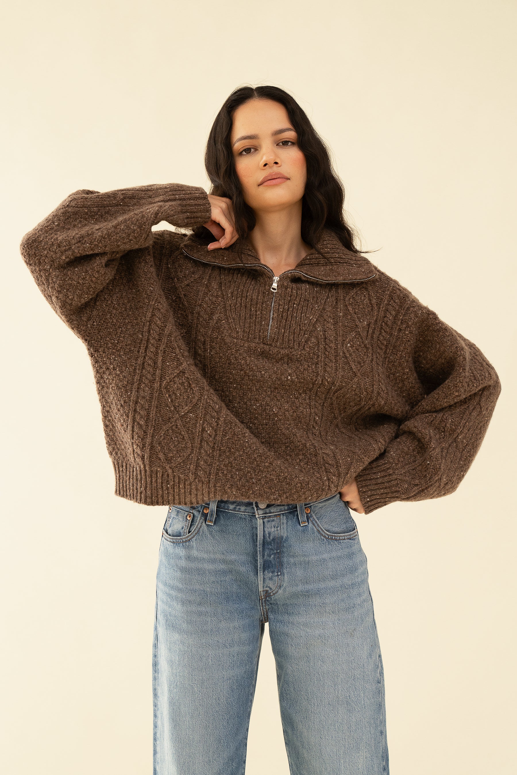 IMOGEN KNIT - BRUN - Image 5