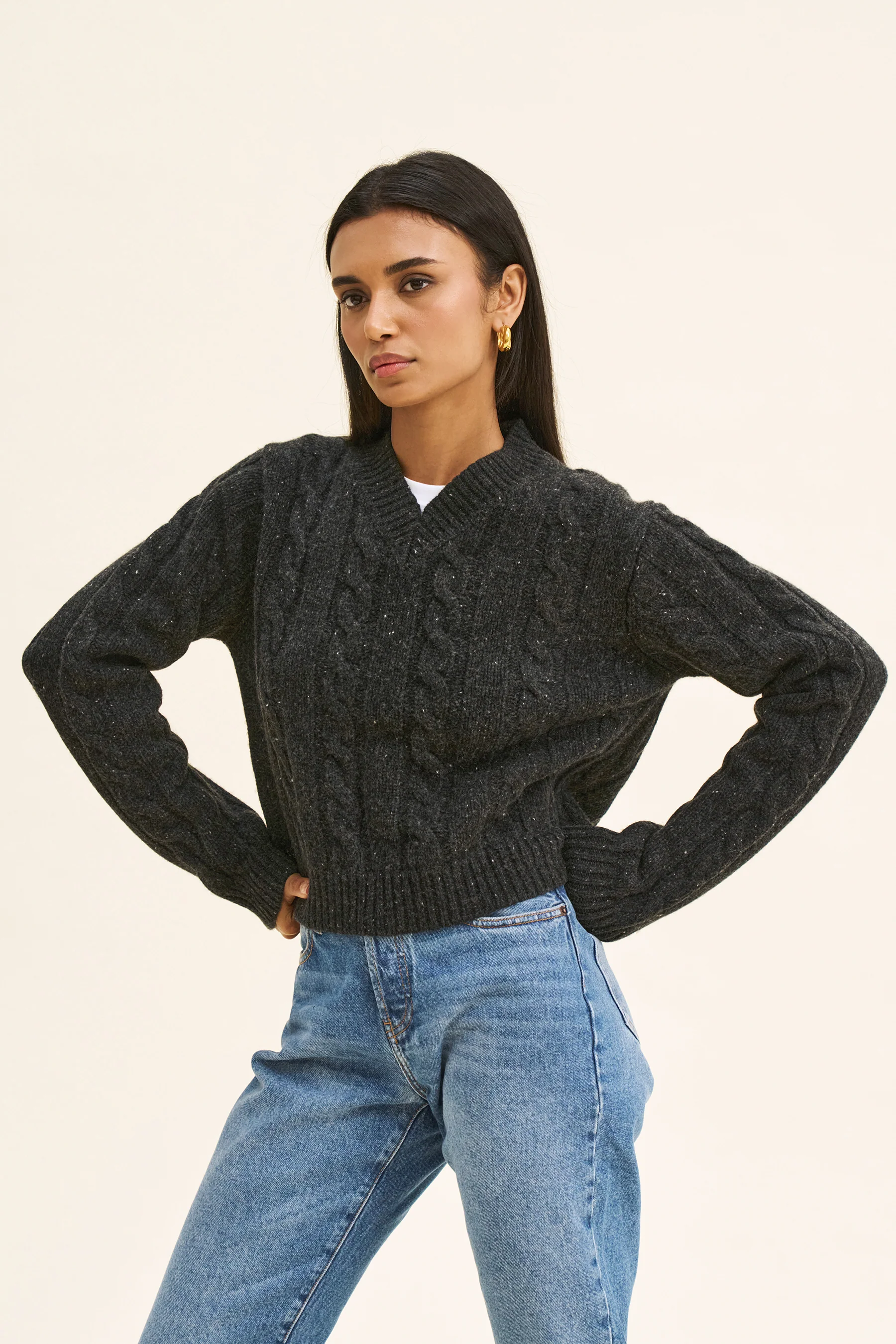 JOSIE KNIT - CHARCOAL - Image 3