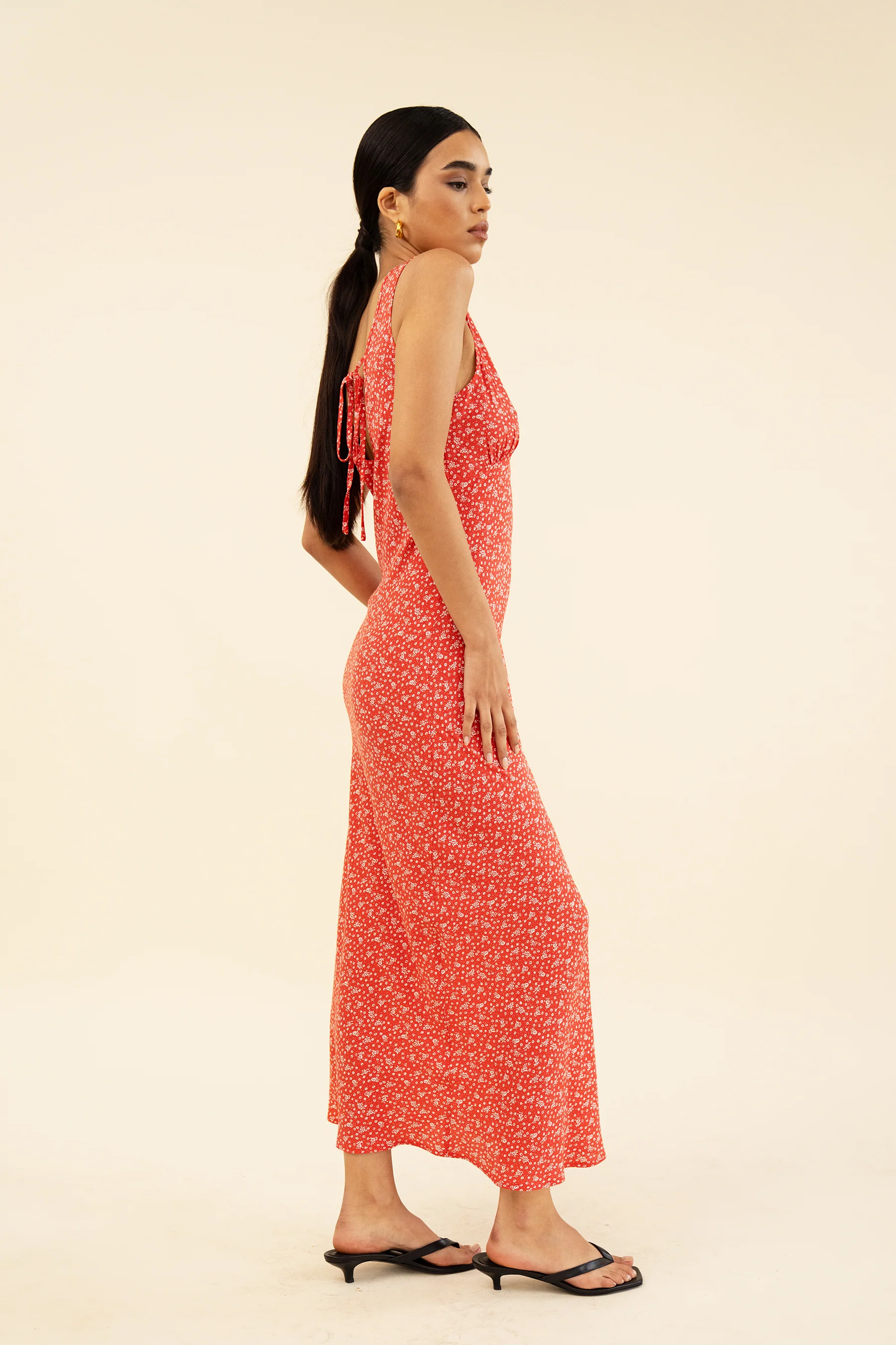 MATHILDA DRESS - ROUGE FLEUR - Image 4