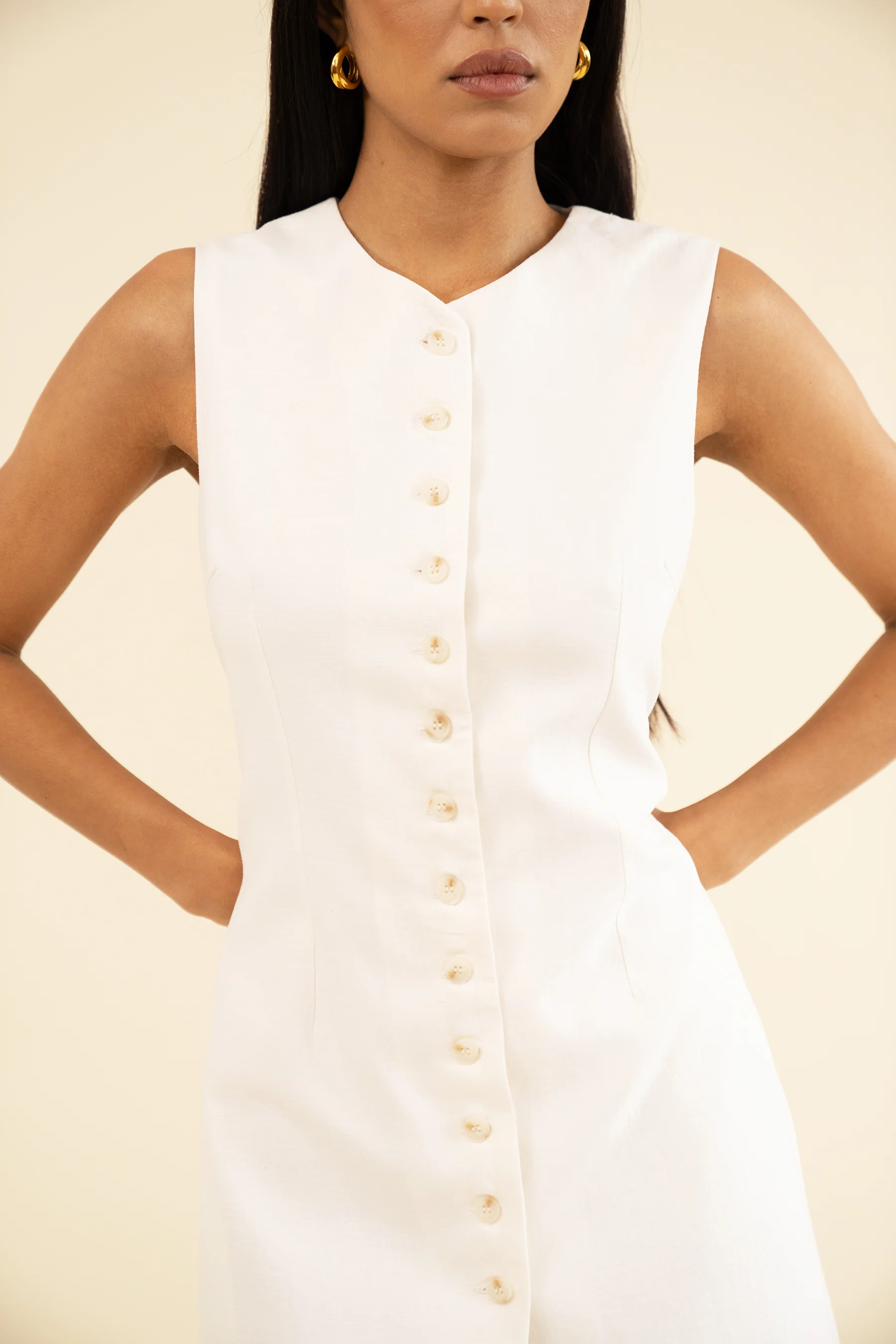 OLIVIA DRESS - WHITE - Image 4