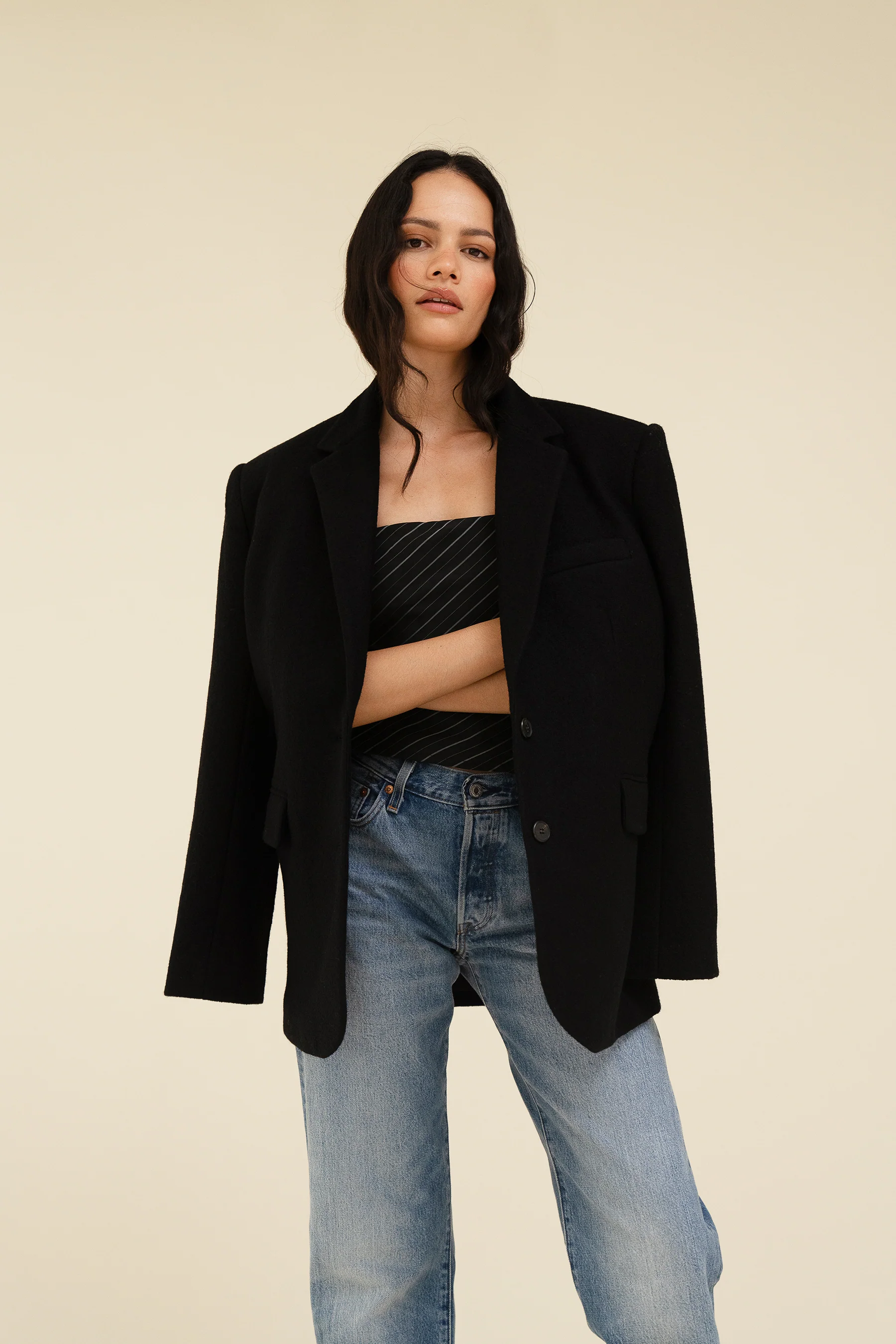 PAMELA TOP - PINSTRIPE - Image 6