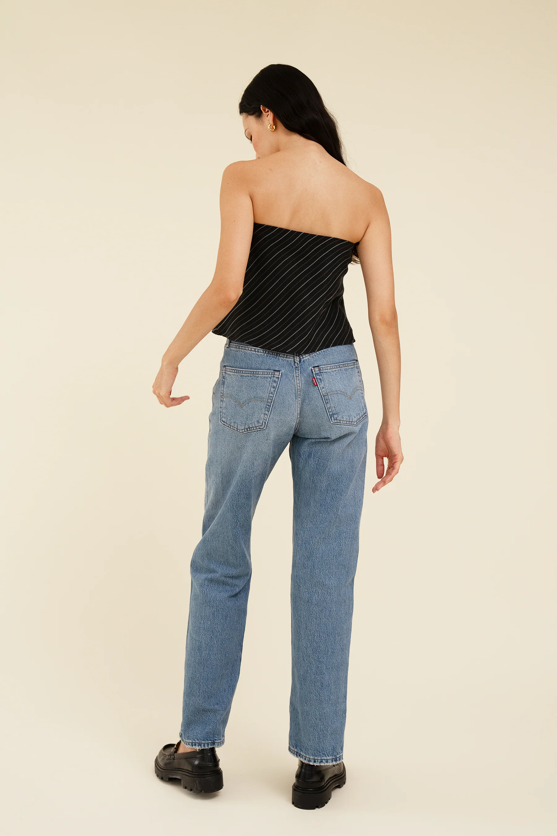 PAMELA TOP - PINSTRIPE - Image 7