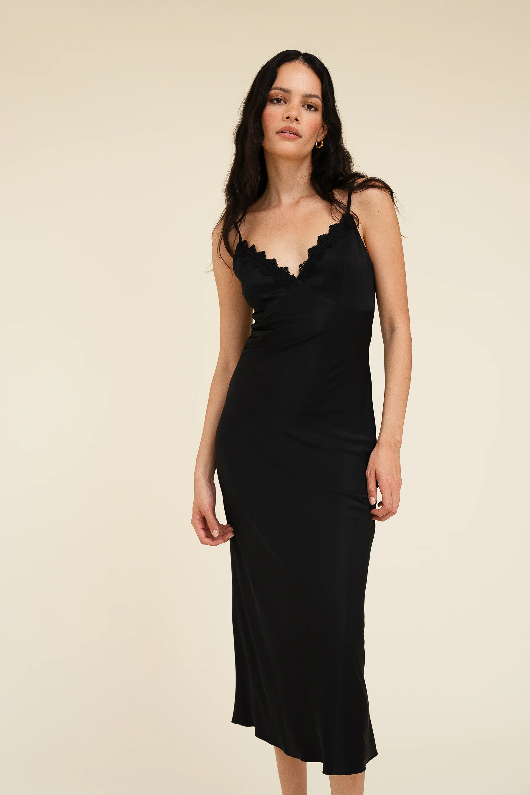 ROMY SLIP DRESS - NOIR - Image 4