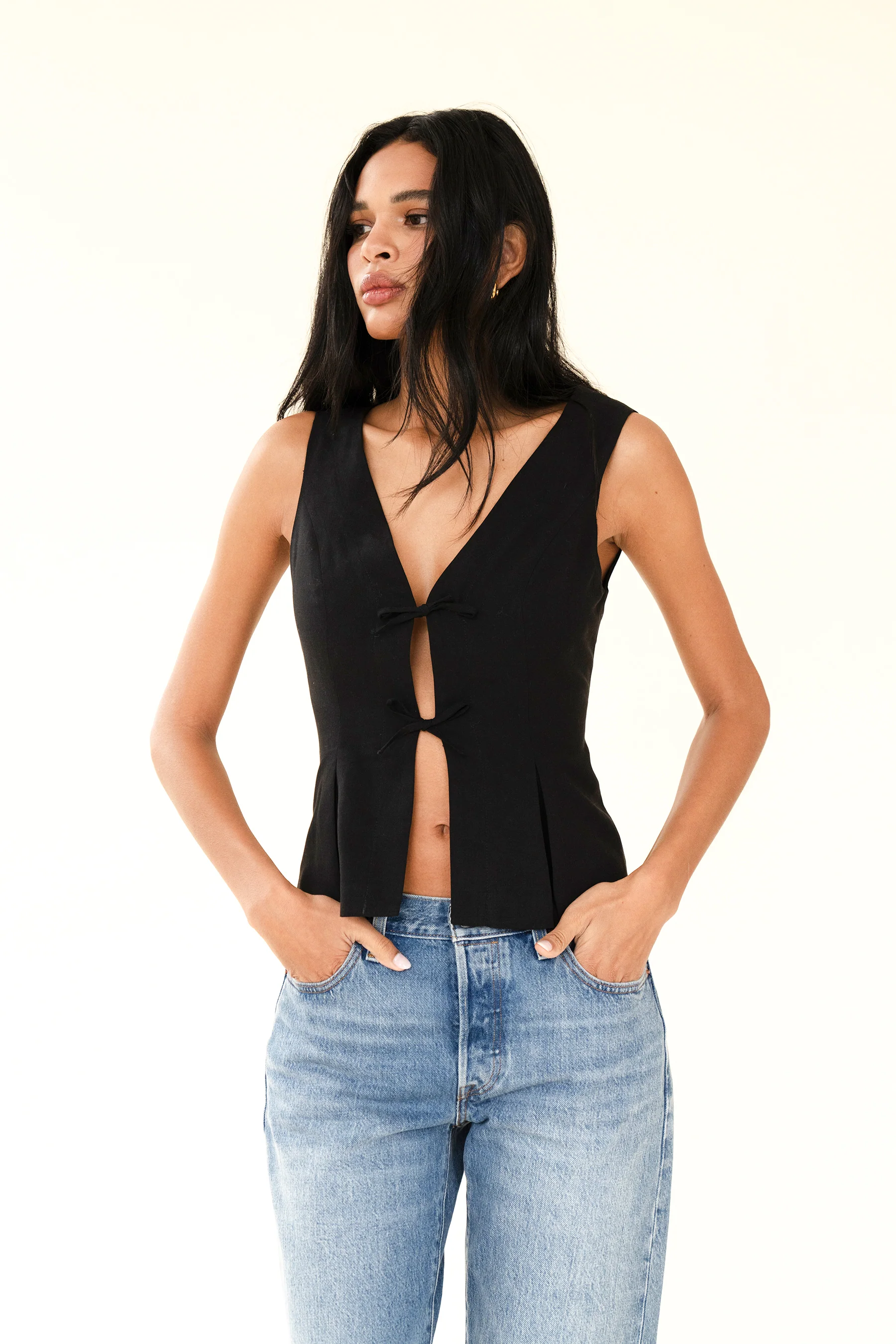 SARA TOP - NOIR - Image 3