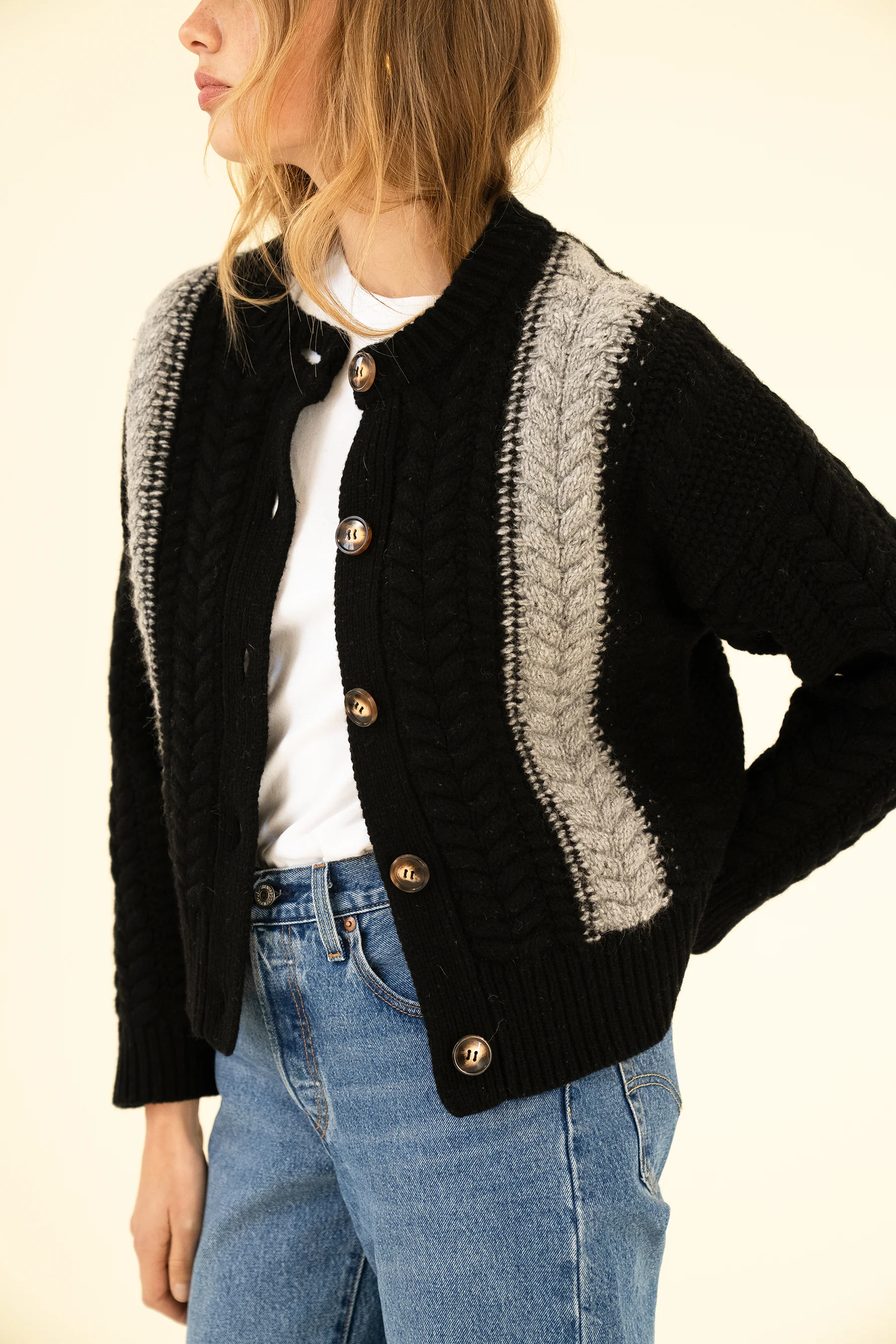 SLOAN CARDIGAN - NOIR - Image 3