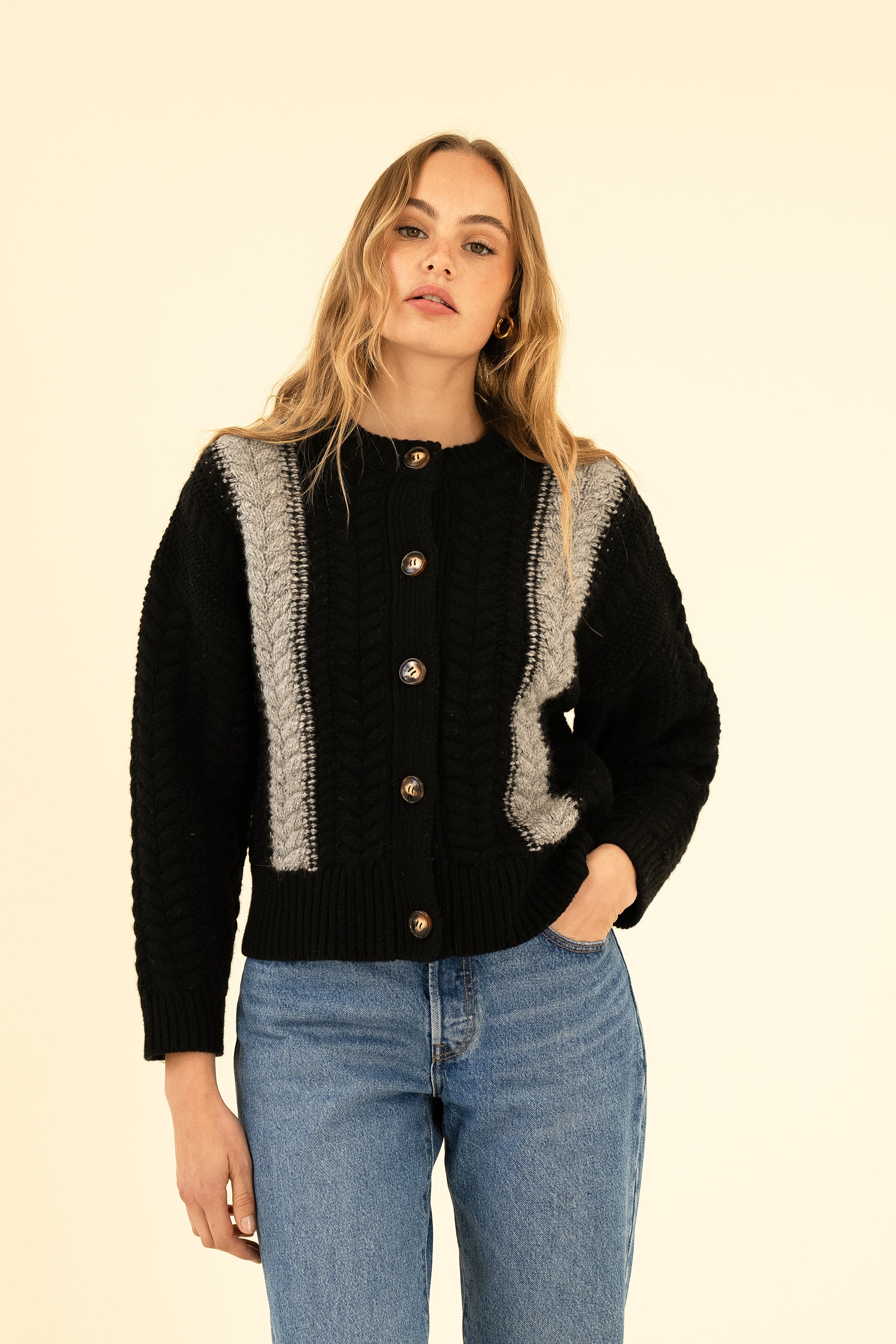 SLOAN CARDIGAN - NOIR - Image 4