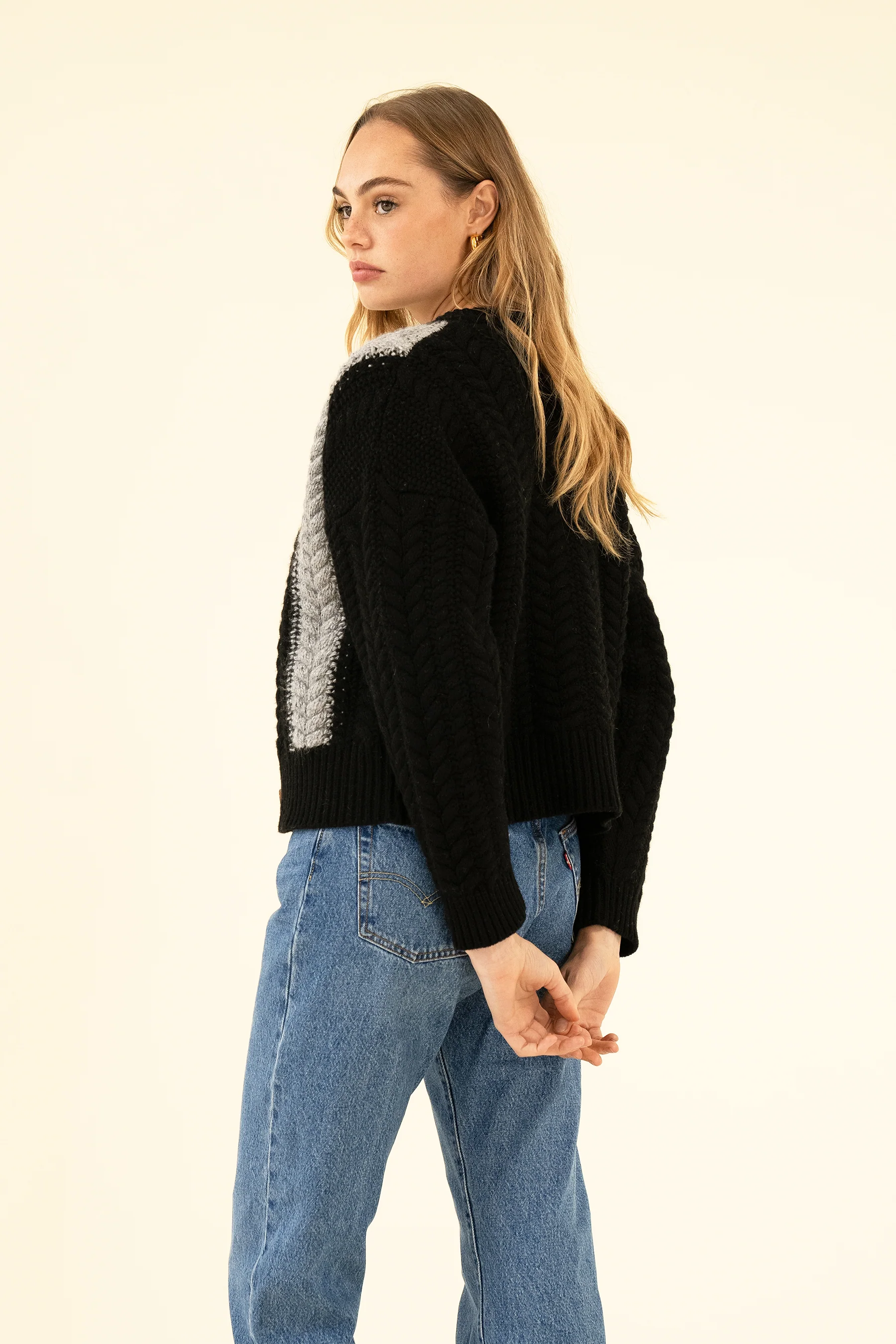 SLOAN CARDIGAN - NOIR - Image 8