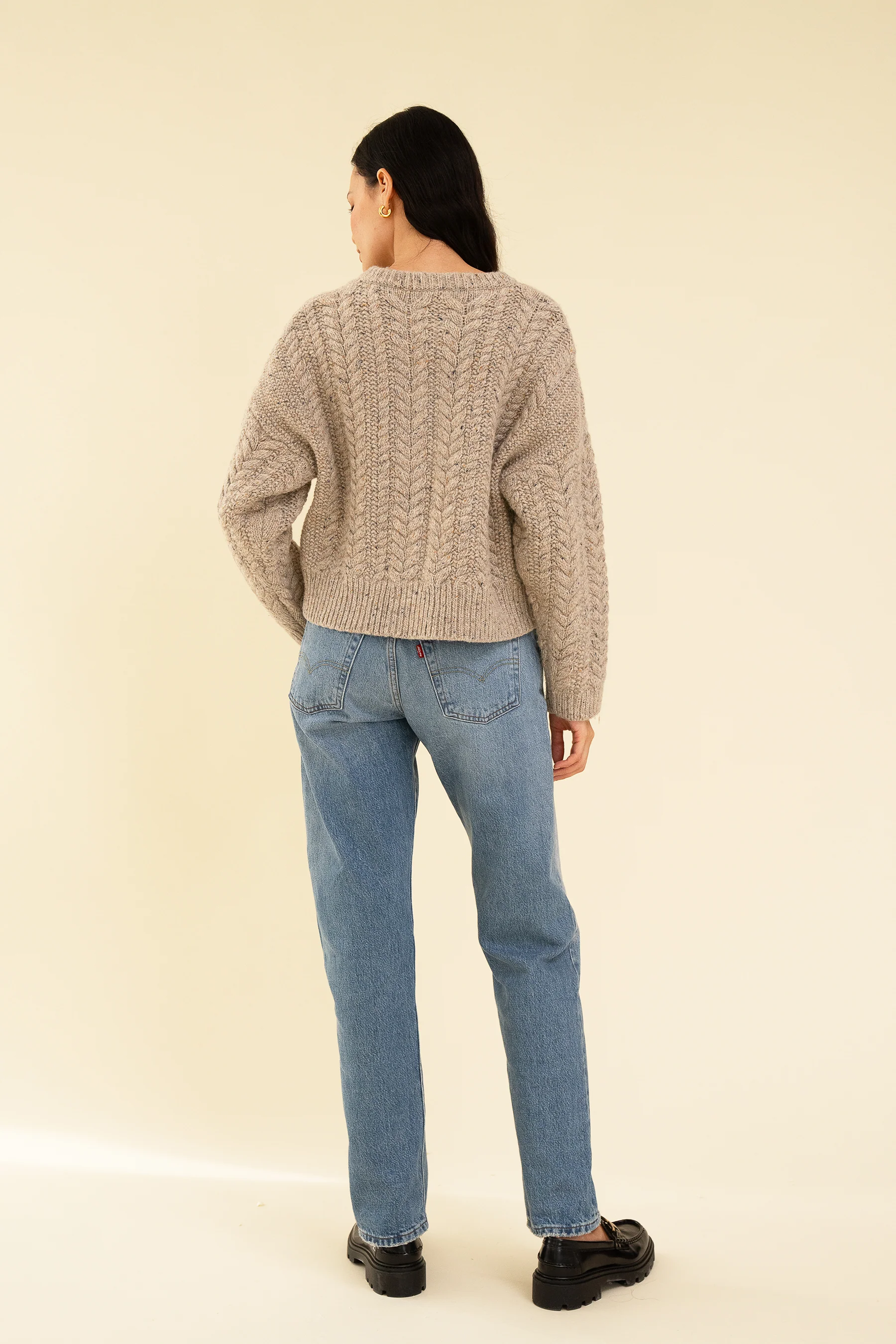 SLOAN CARDIGAN - OAT - Image 6