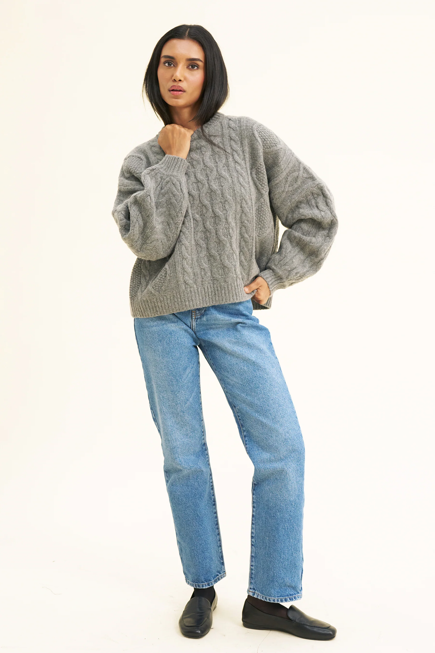 WINONA KNIT - MID GREY - Image 5