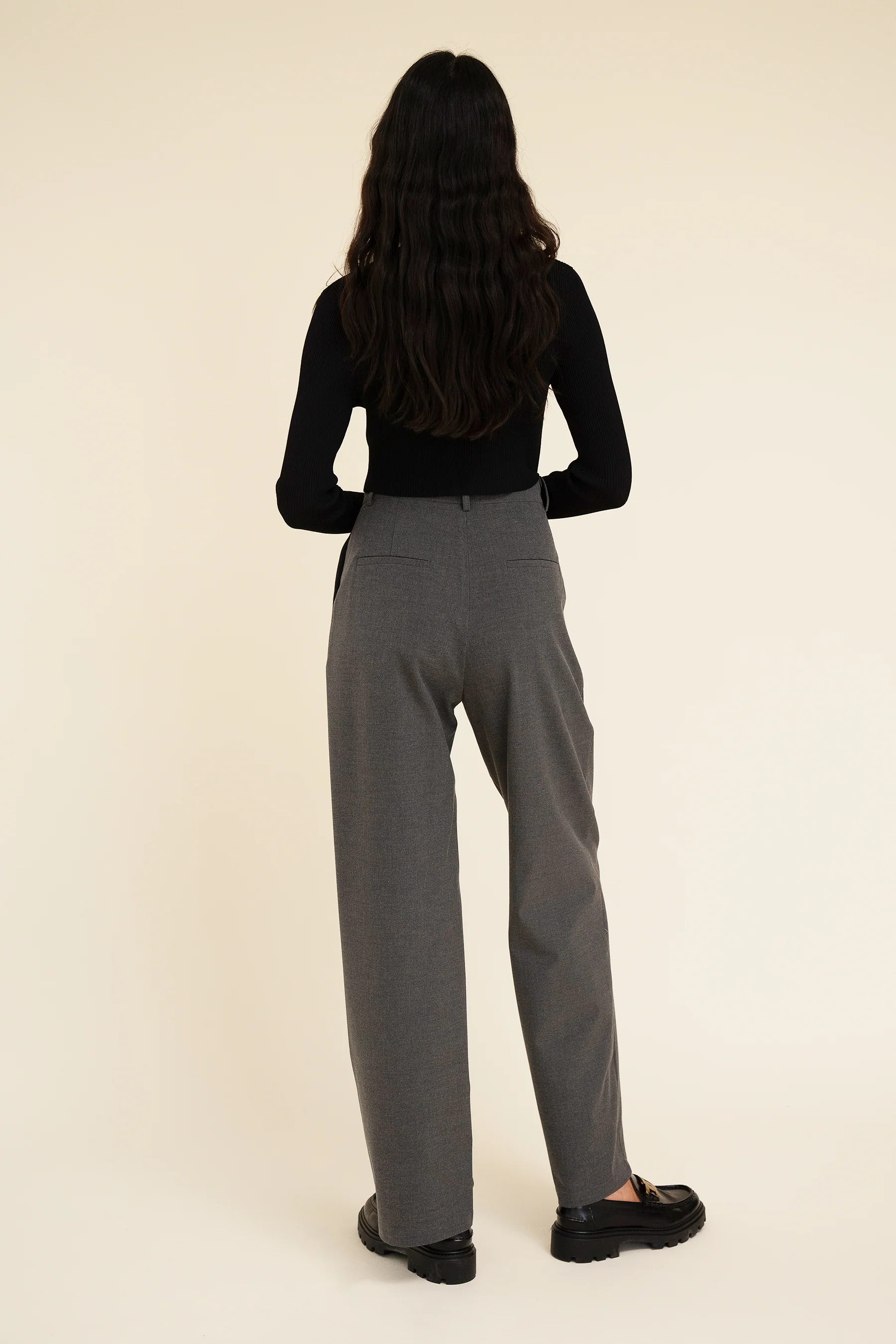 YANA TROUSER - DARK GREY - Image 7