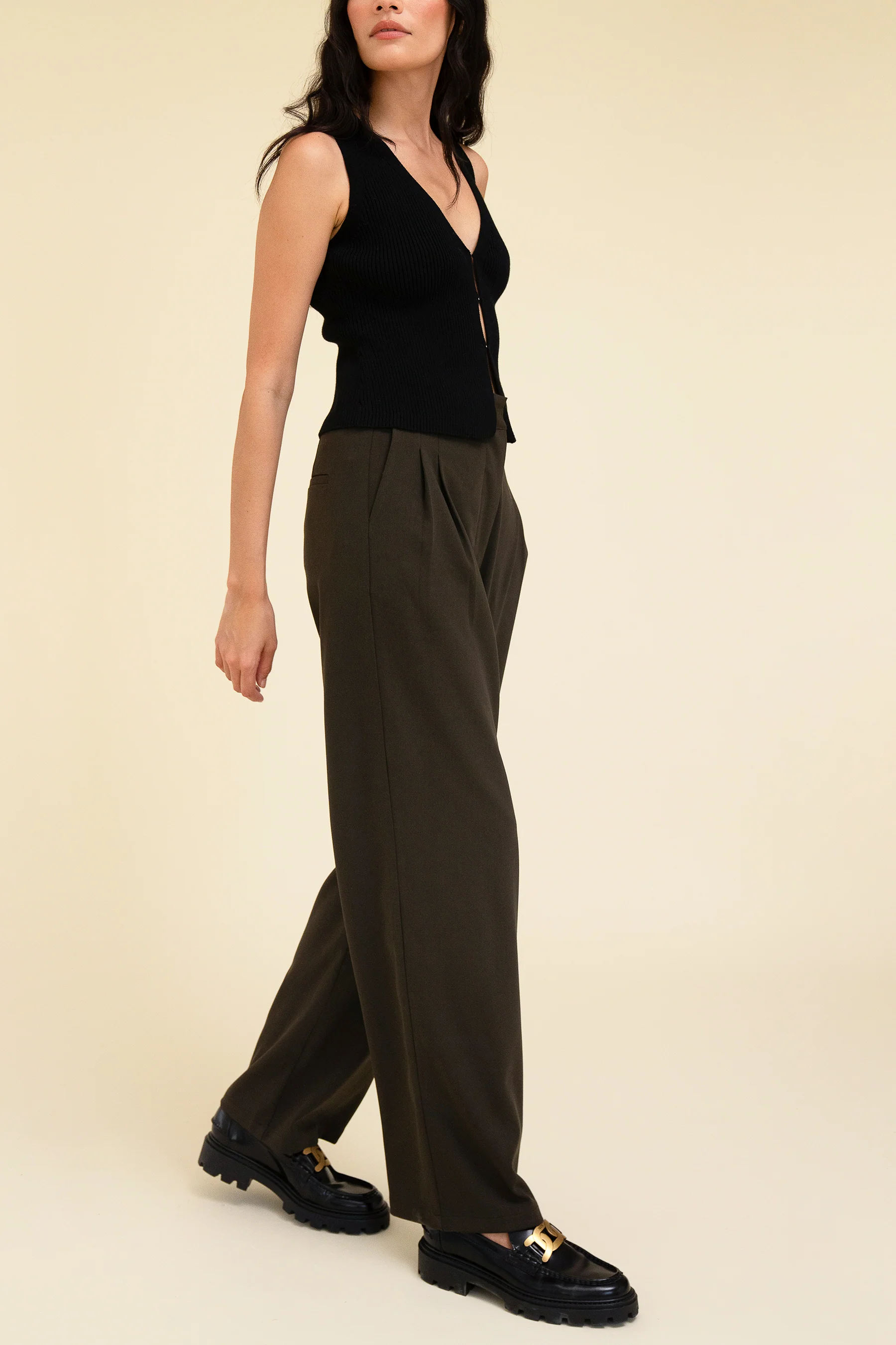 YANA TROUSER - MOSS GREEN - Image 5