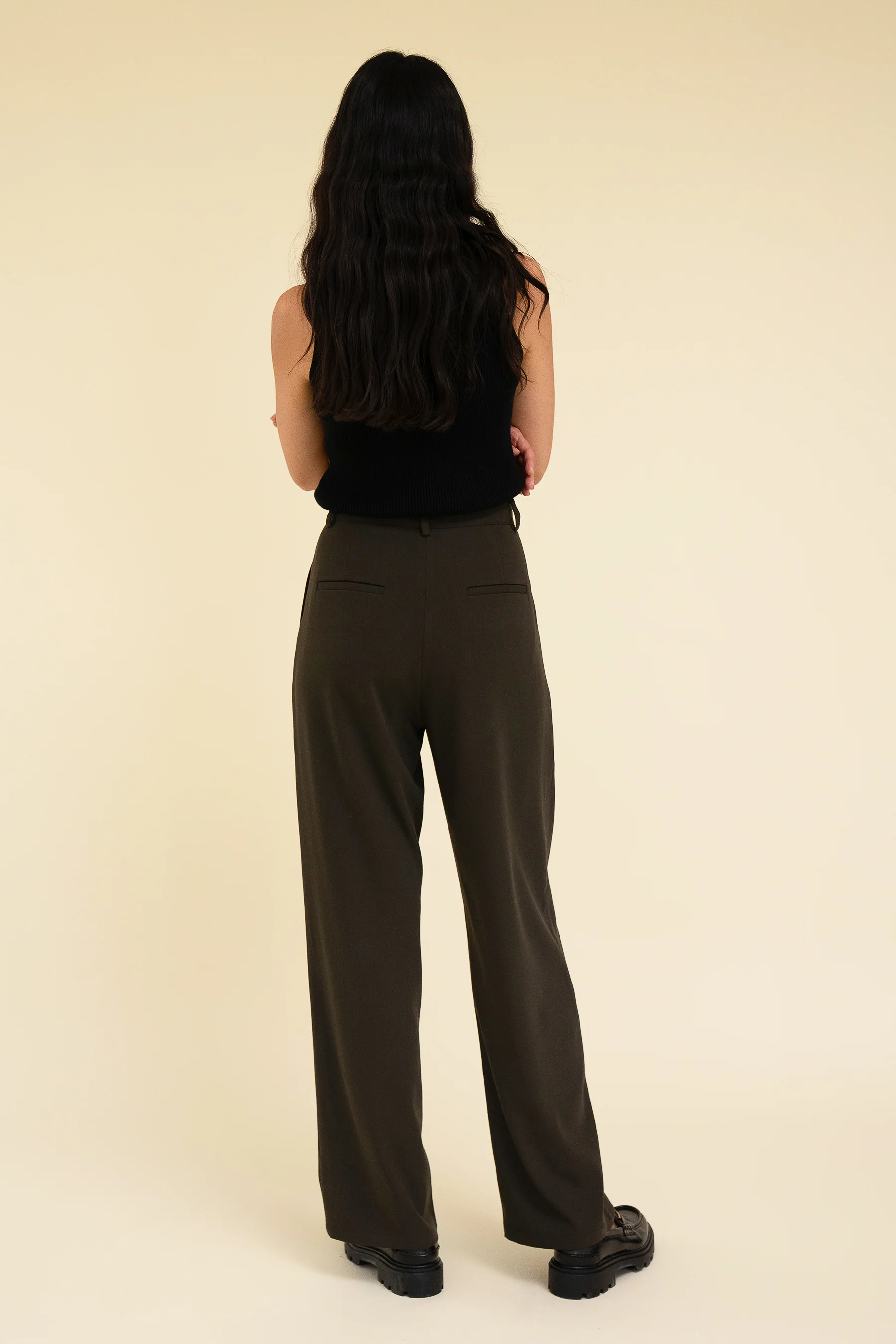 YANA TROUSER - MOSS GREEN - Image 8