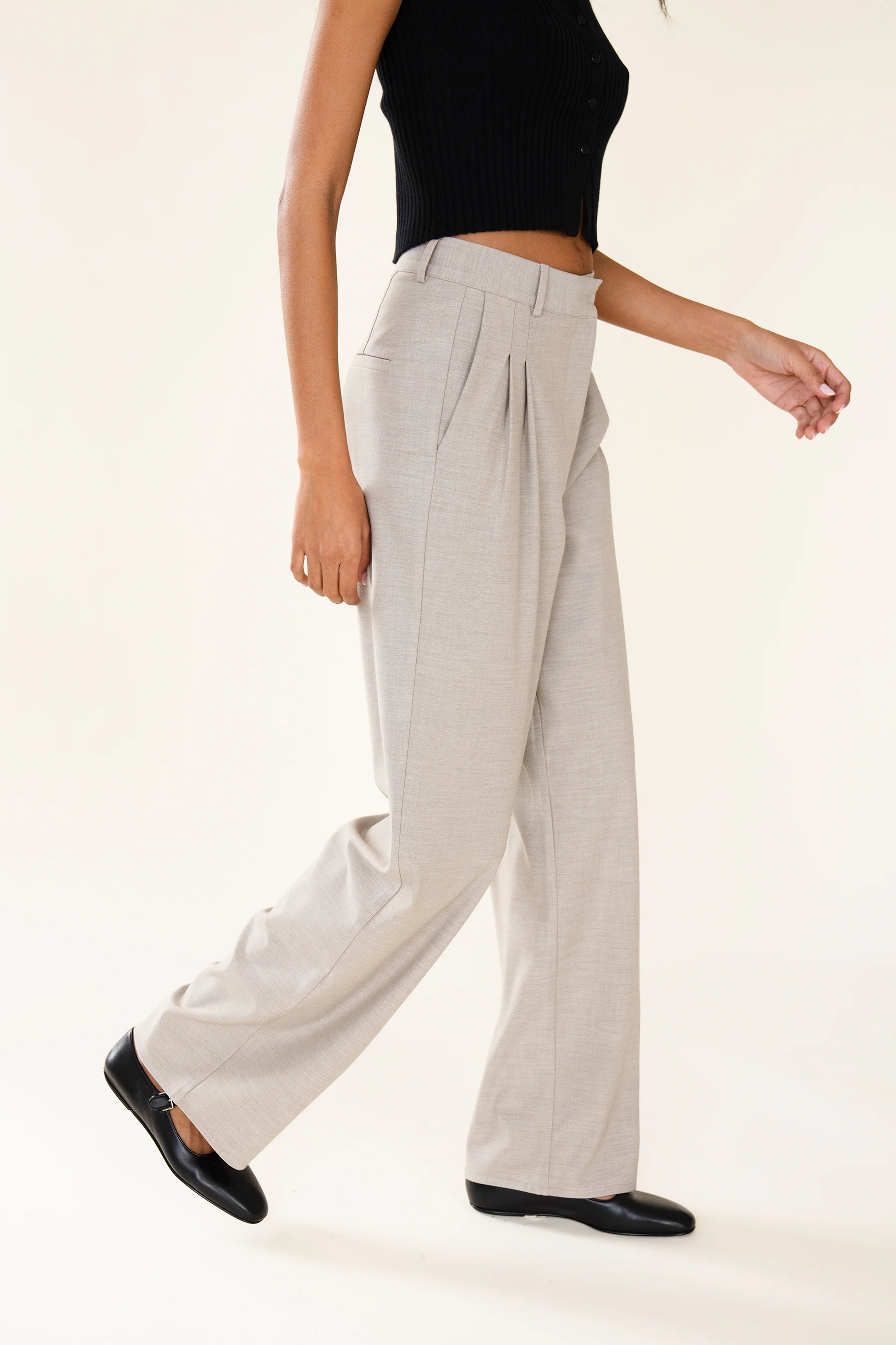 YANA TROUSER - OAT - Image 4